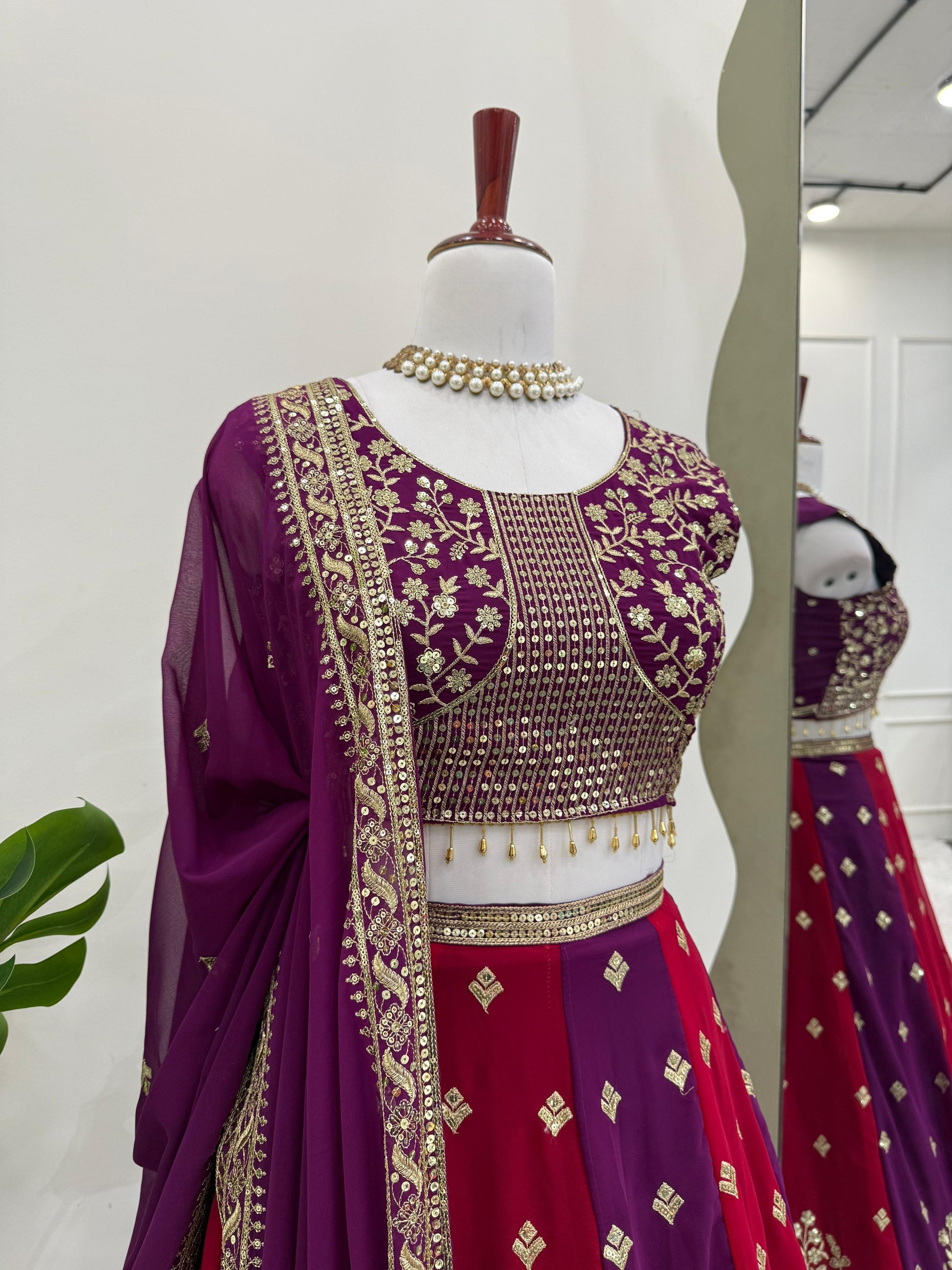 Product Image - Designer Georgette Festive Saree with Sequins