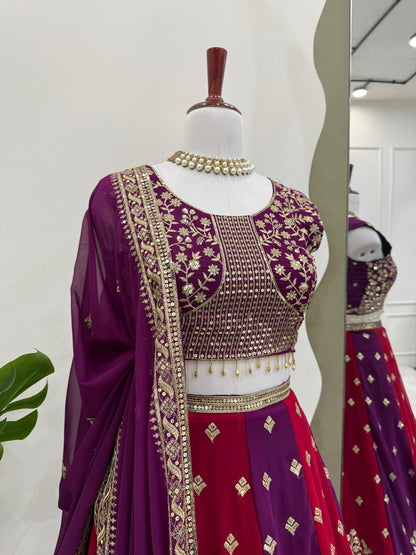 Product Image - Designer Georgette Festive Saree with Sequins