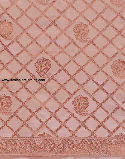 Pink Banarasi Silk Woven Saree