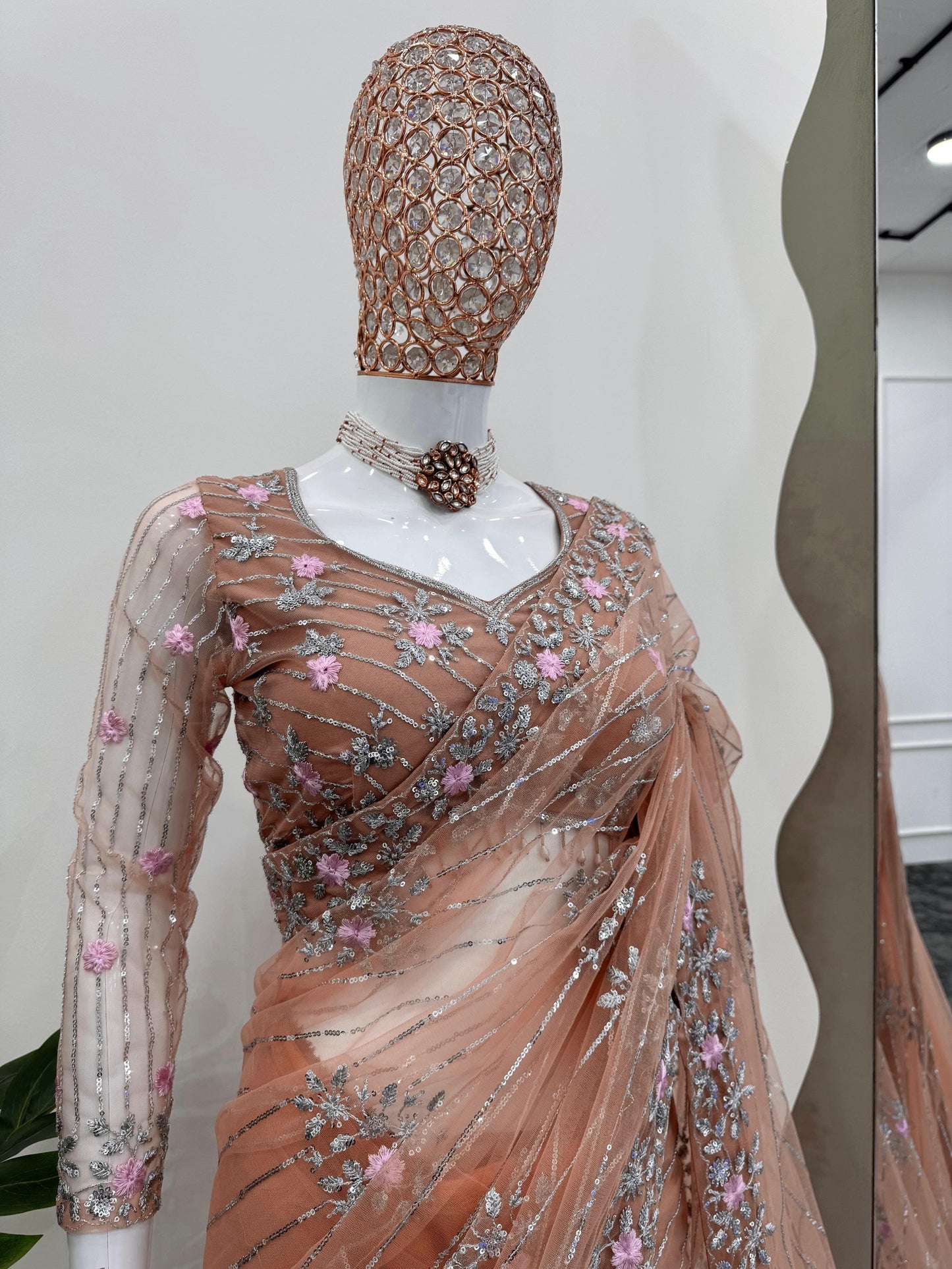 Product Image - Exquisite Designer Saree with Intricate Thred & Sequence Work