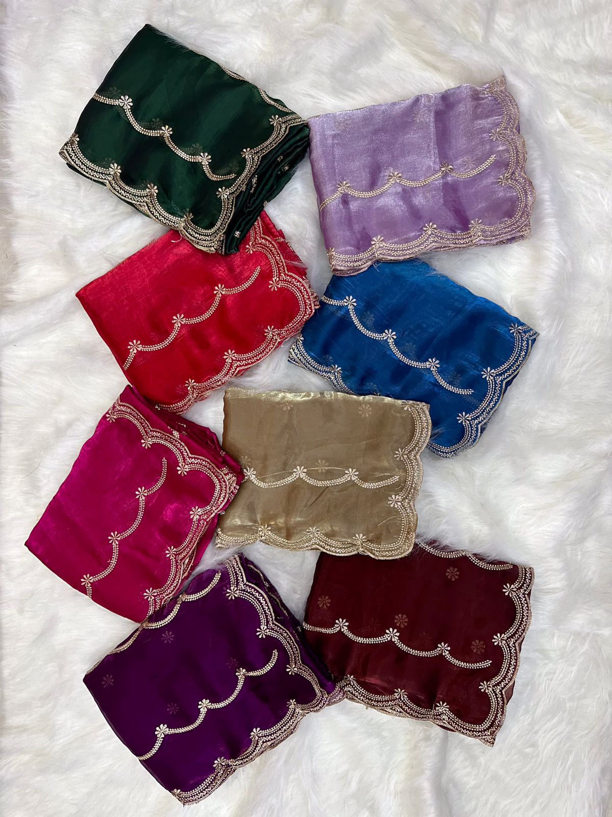 Product Image - KK Creation Designer Party Wear Saree | Georgette Fabric, Embroidery Work
