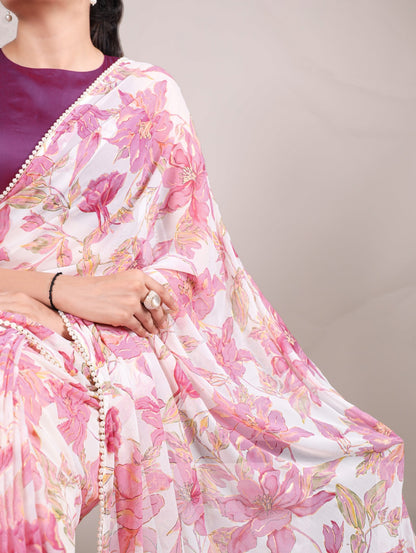 Product Image - Exquisite Designer Georgette Saree for Festive Wear