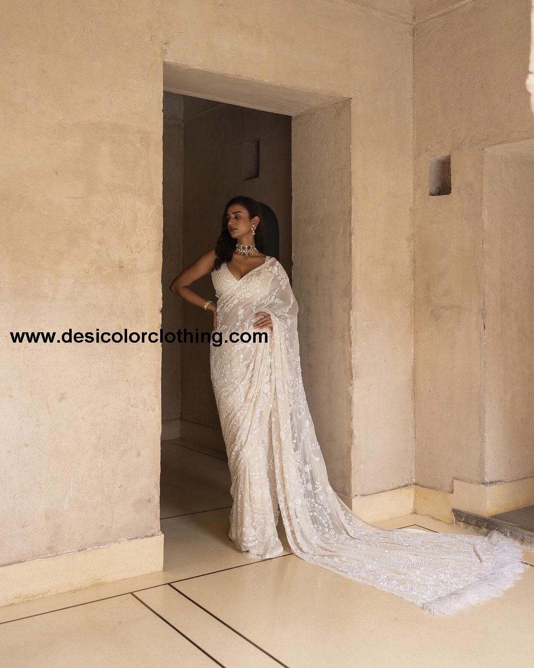 Bollywood Blockbuster Sequins Design Georgette Saree