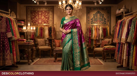 Product Image - Elegant Semi Kachipuram Patty Sarees for Timeless Style - 1