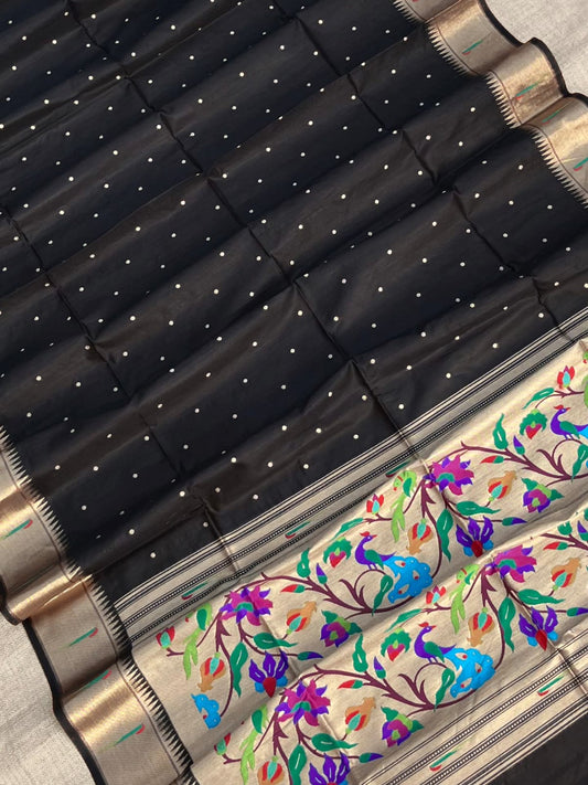 Product Image - Bagban Paithani Designer Saree | Soft Khadi Raw Silk Ethnic Wear