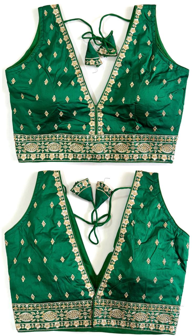 Product Image - Designer Blouse KUNJ - Ethnic Wear in Heavy Silk