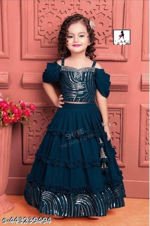 Product Image - Traditional Kids Lehengas: Exquisite Indian Ethnic Wear for Girls - 1