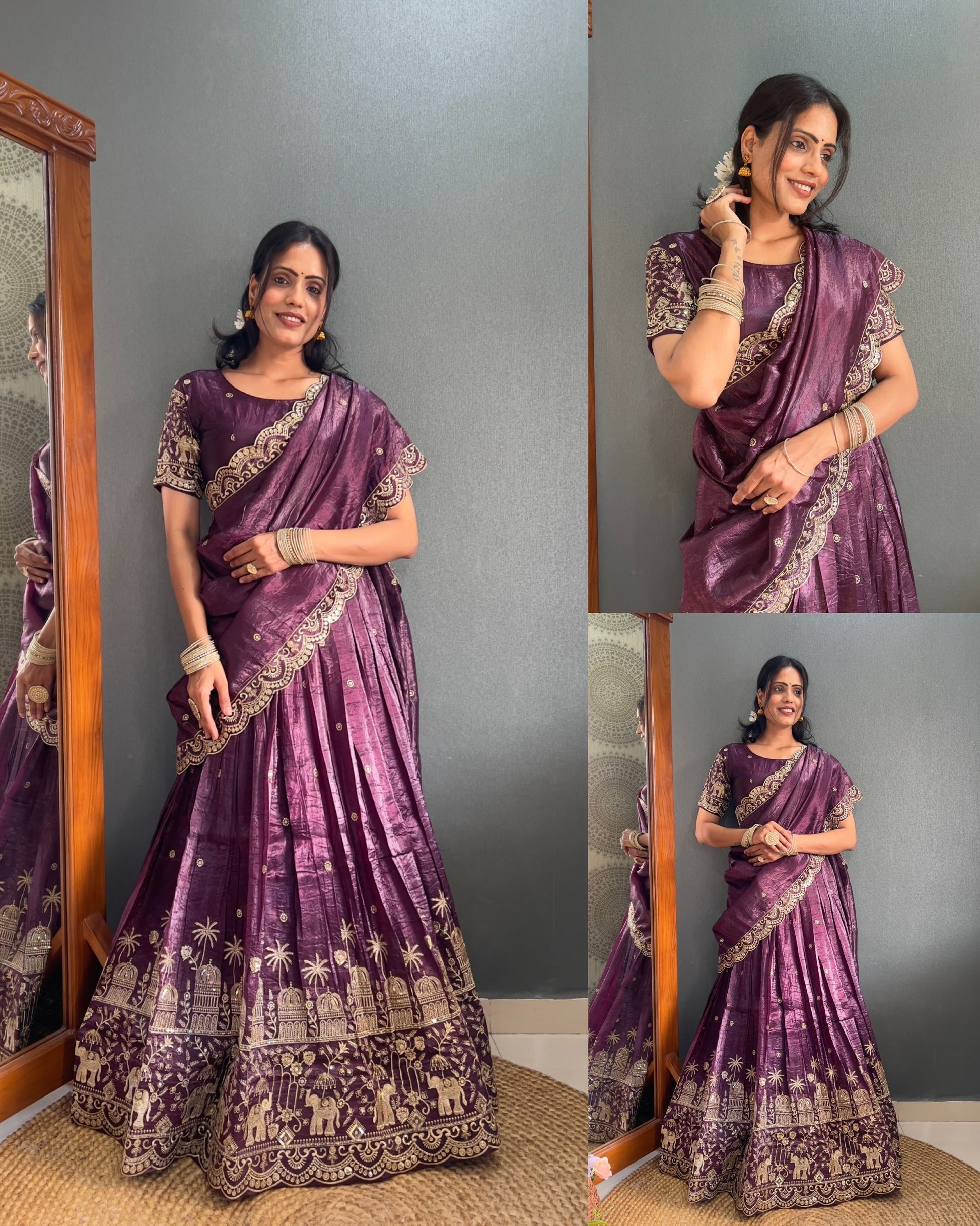 Product Image - Elegant Designer Lehenga Choli with Embroidered Dupatta