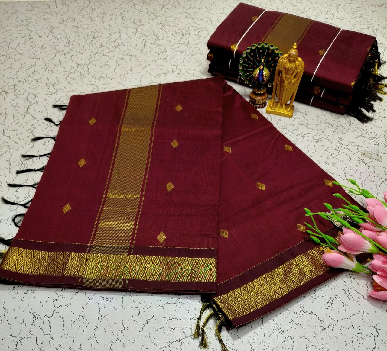 Product Image - Nayanthara Inspired Silk Cotton Saree