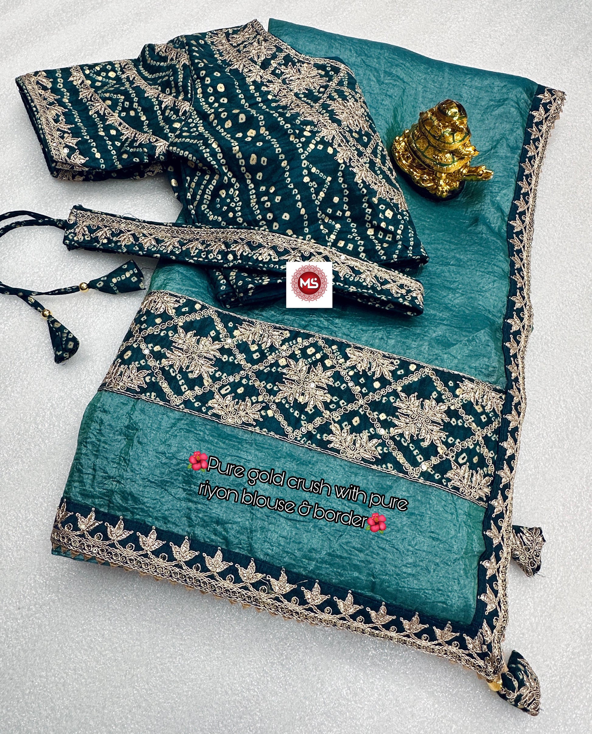 Product Image - Premium Designer Georgette Saree with Heavy Embroidery and Sequins - Festive Wear