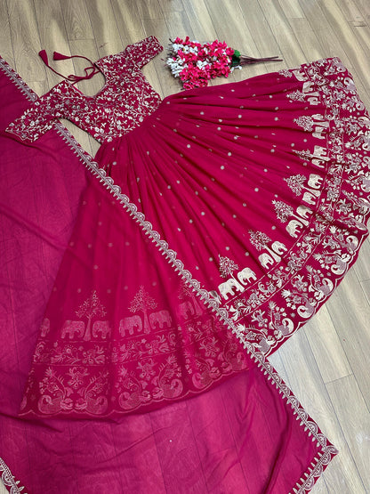 Product Image -  Designer Georgette Festival Gown