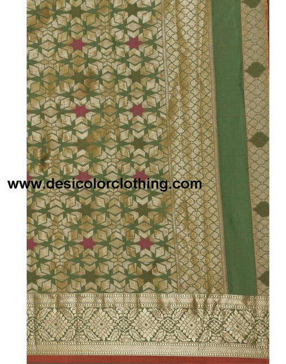 Red Coloured Poly Silk Banarasi Jacquard Saree | SLV2194S1175