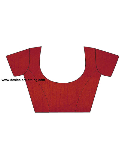 Red Sequence Saree