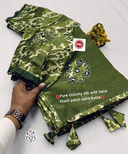 Product Image - MS Pure Crunchy Crush Saree - Ethnic Elegance