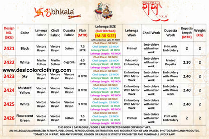 ShubhKala - New Navratri 2024 Festival Wear Chaniya Choli Collection