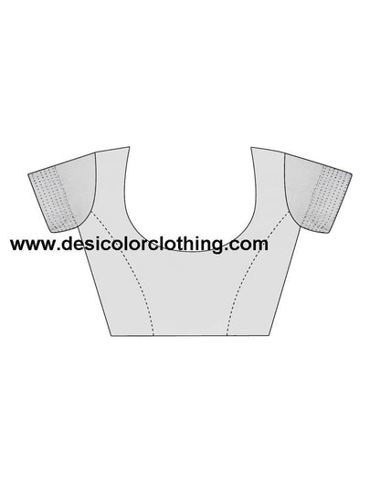 Sea Blue Chiffon Plain Ready To Wear