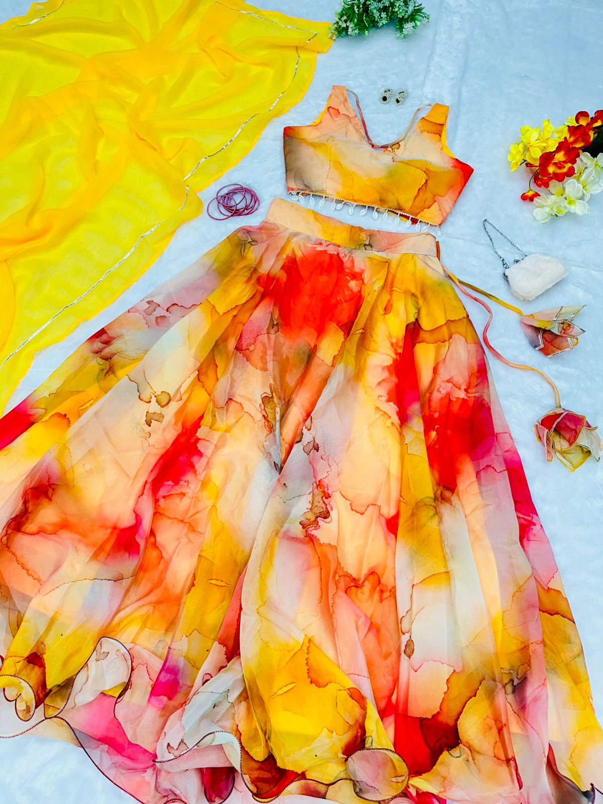 Product Image - Exclusive Ri8 Fashion Designer Saree - Georgette Fabric, Ethnic Wear