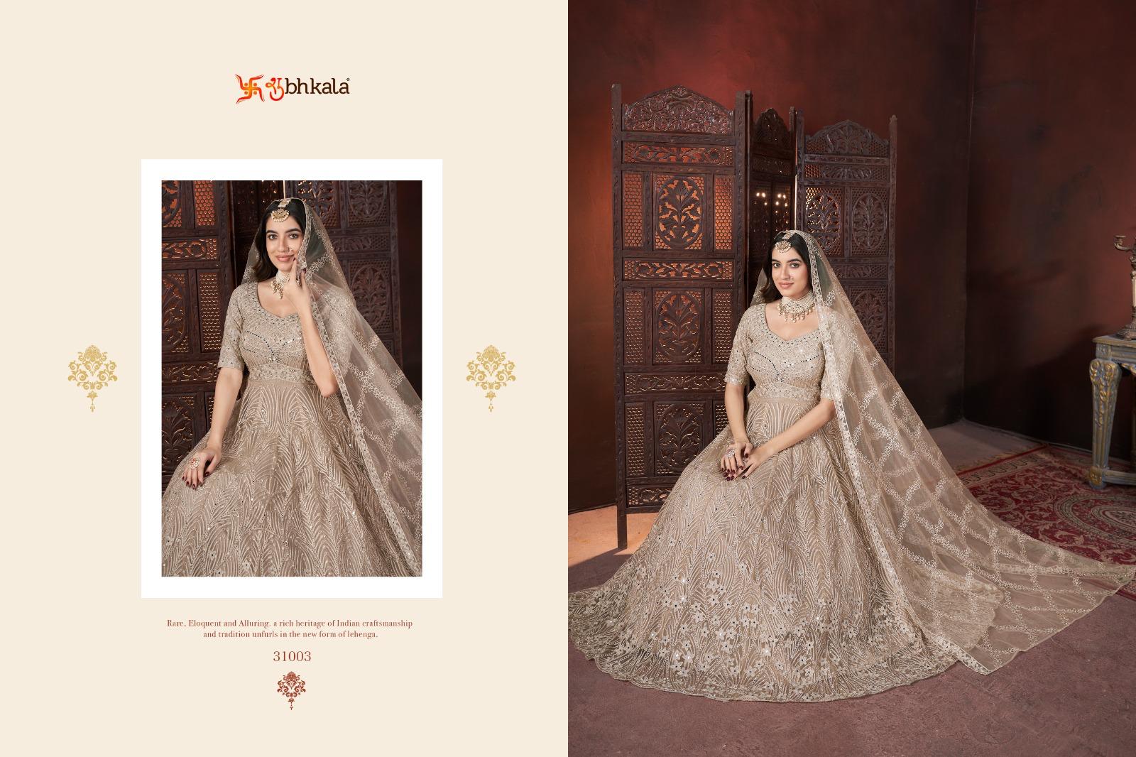 Product Image - Exclusive Long Floor Length Embroidered Gown Collection by SHUBHKALA