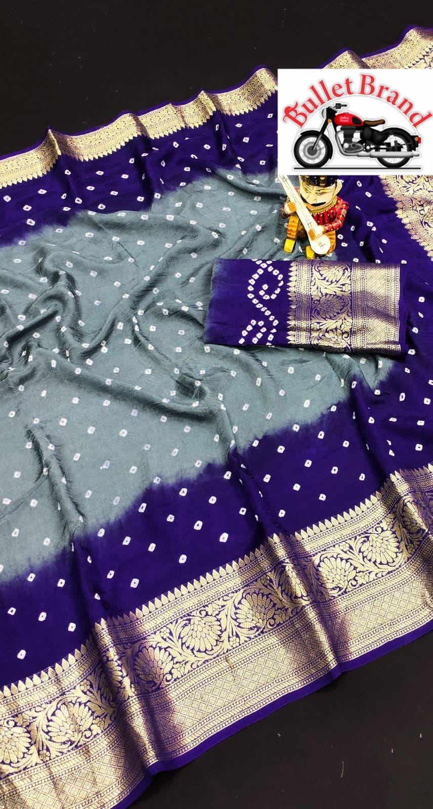 Product Image - Designer Bandhej Patola Saree - Pure Dola Silk Ethnic Wear