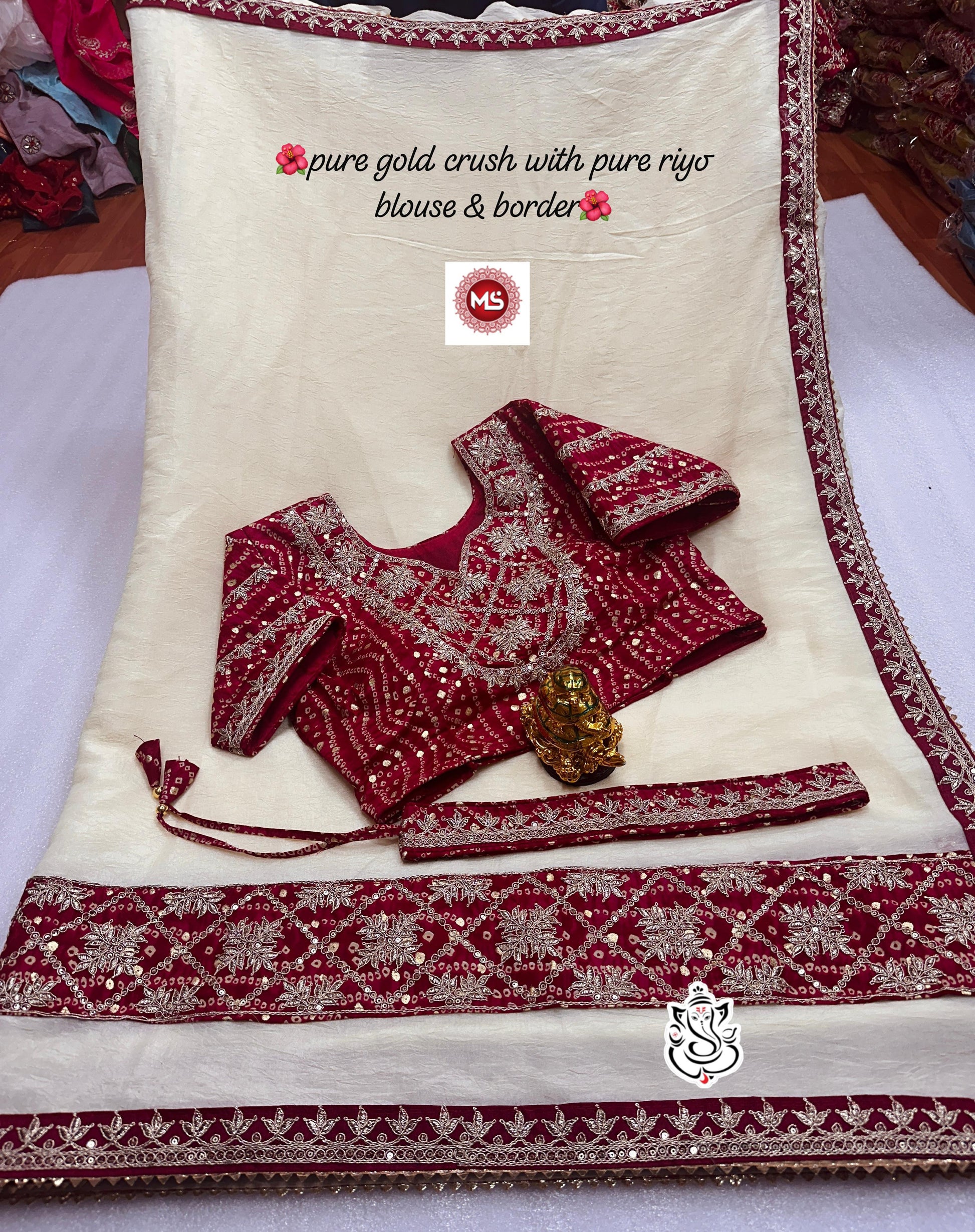 Product Image - Premium Designer Georgette Saree with Heavy Embroidery and Sequins - Festive Wear