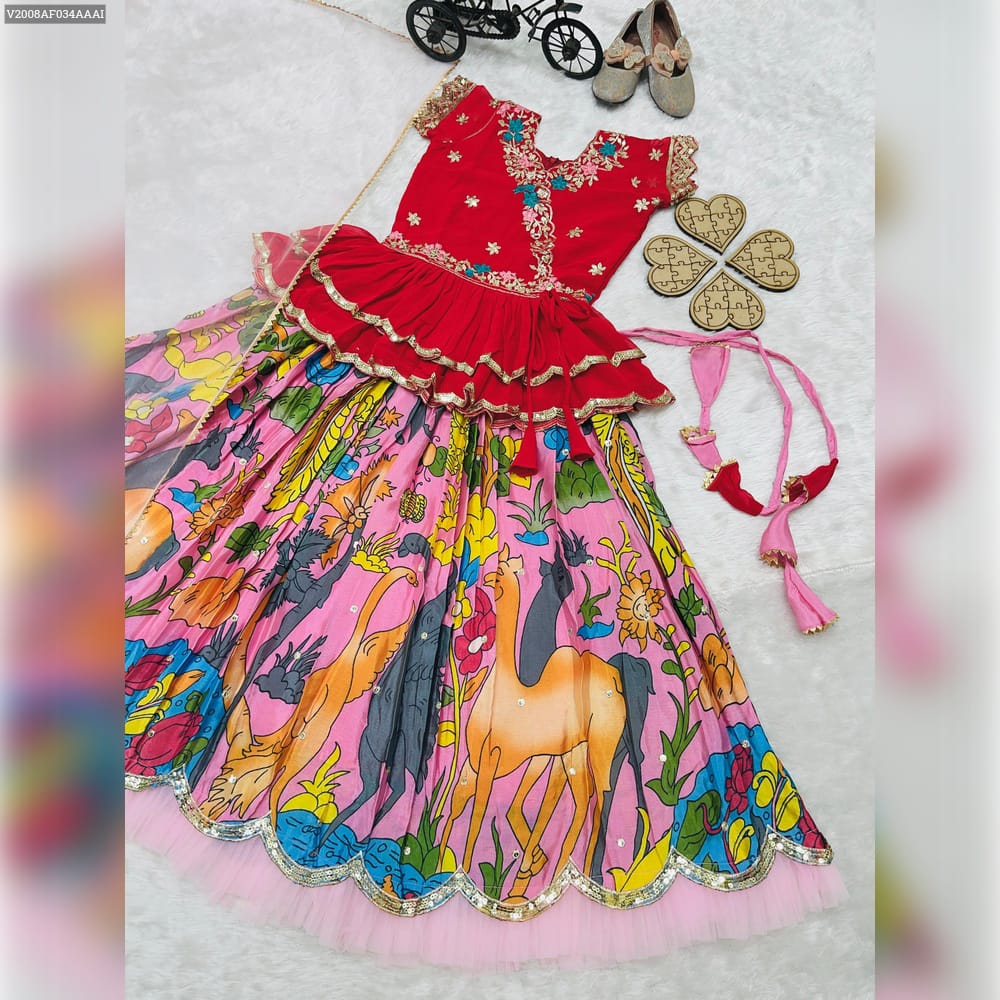 Product Image - Designer Kediya Style Lahenga Set - Ethnic Festive Wedding Wear