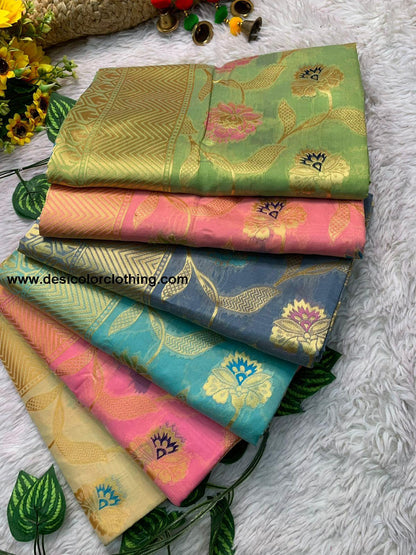 Pavitra Bandhej Banarasi Weaving Minakari Silk Saree