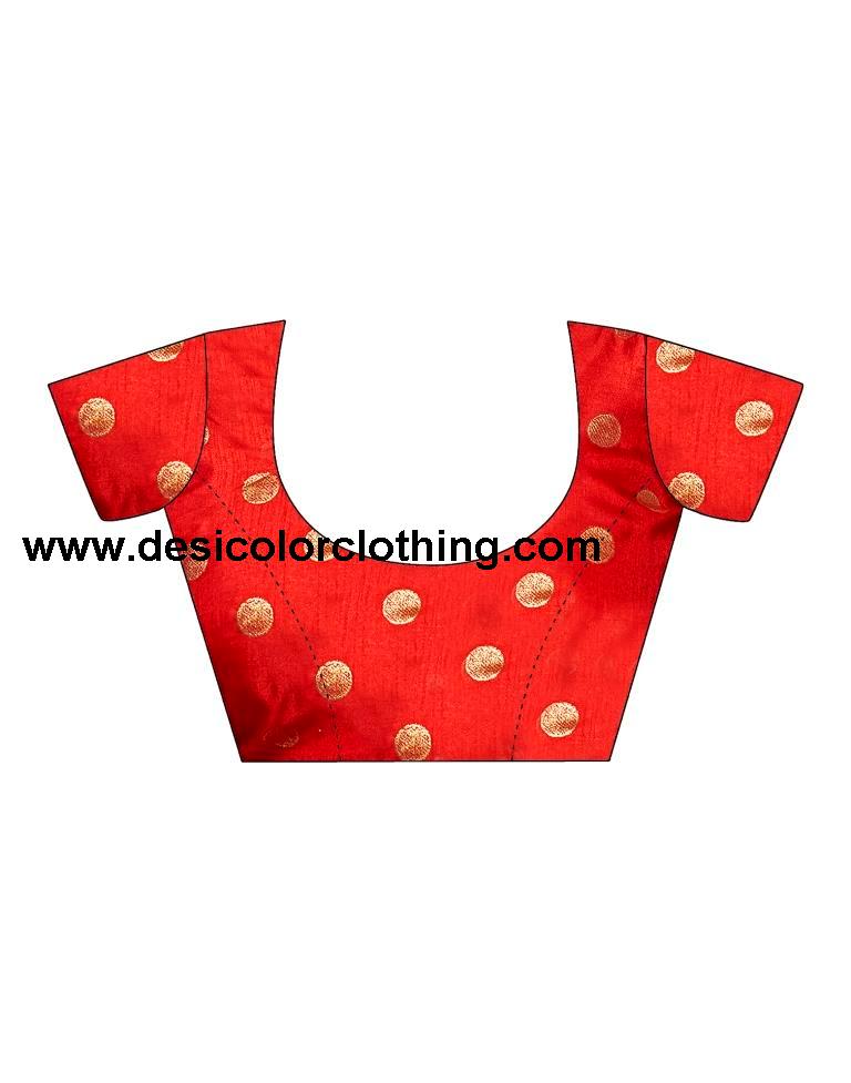 Red Silk Printed Saree