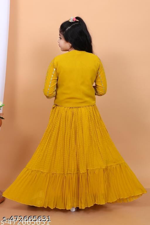 Product Image - Designer Kids Lehenga - Stylish and Traditional Indian Outfit for Girls - 7