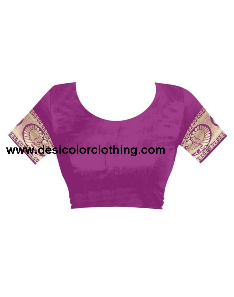 Wine Jacquard Banarasi Silk Saree