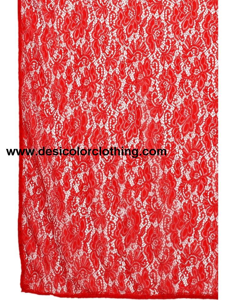 Red Coloured Russel Net Partywear saree