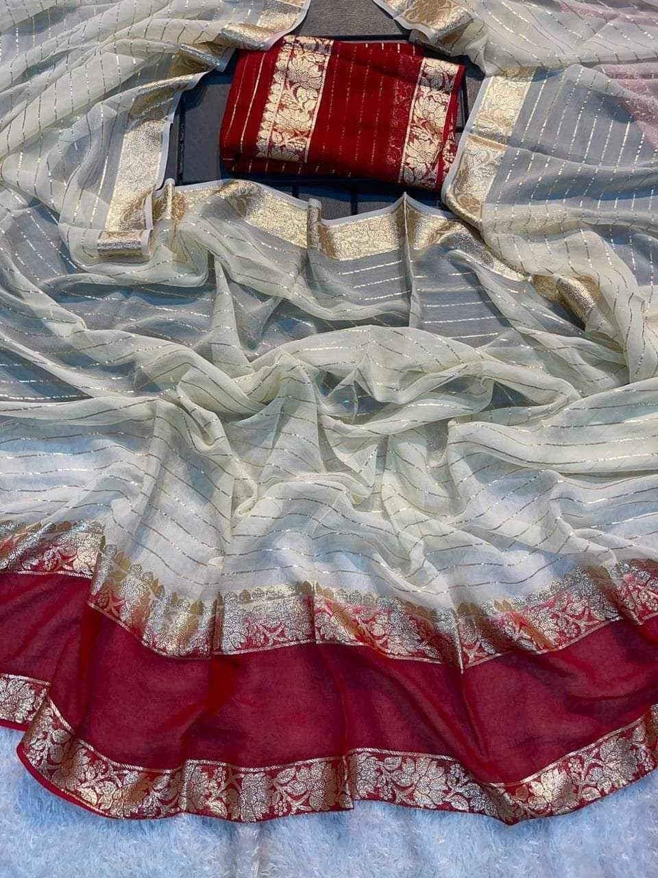 Product Image - Elegant Viscogo Georgette Sarees for Effortless Style - 1