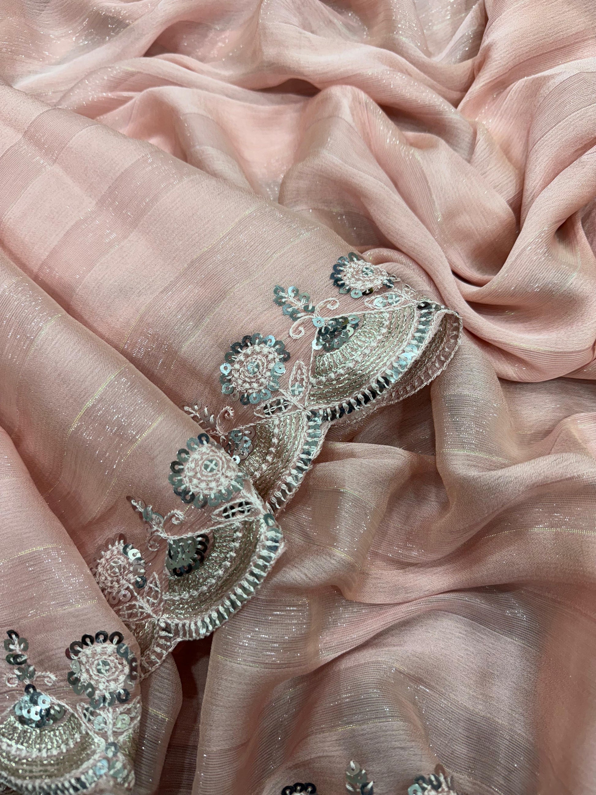 Product Image - Exquisite Sequance Work Designer Saree in Georgette Fabric | Festive Wear