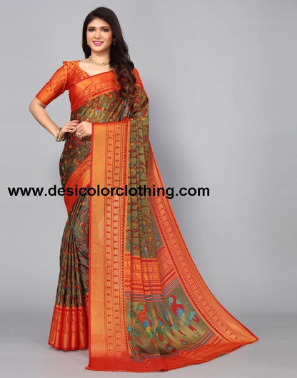 Gold Brasso Saree