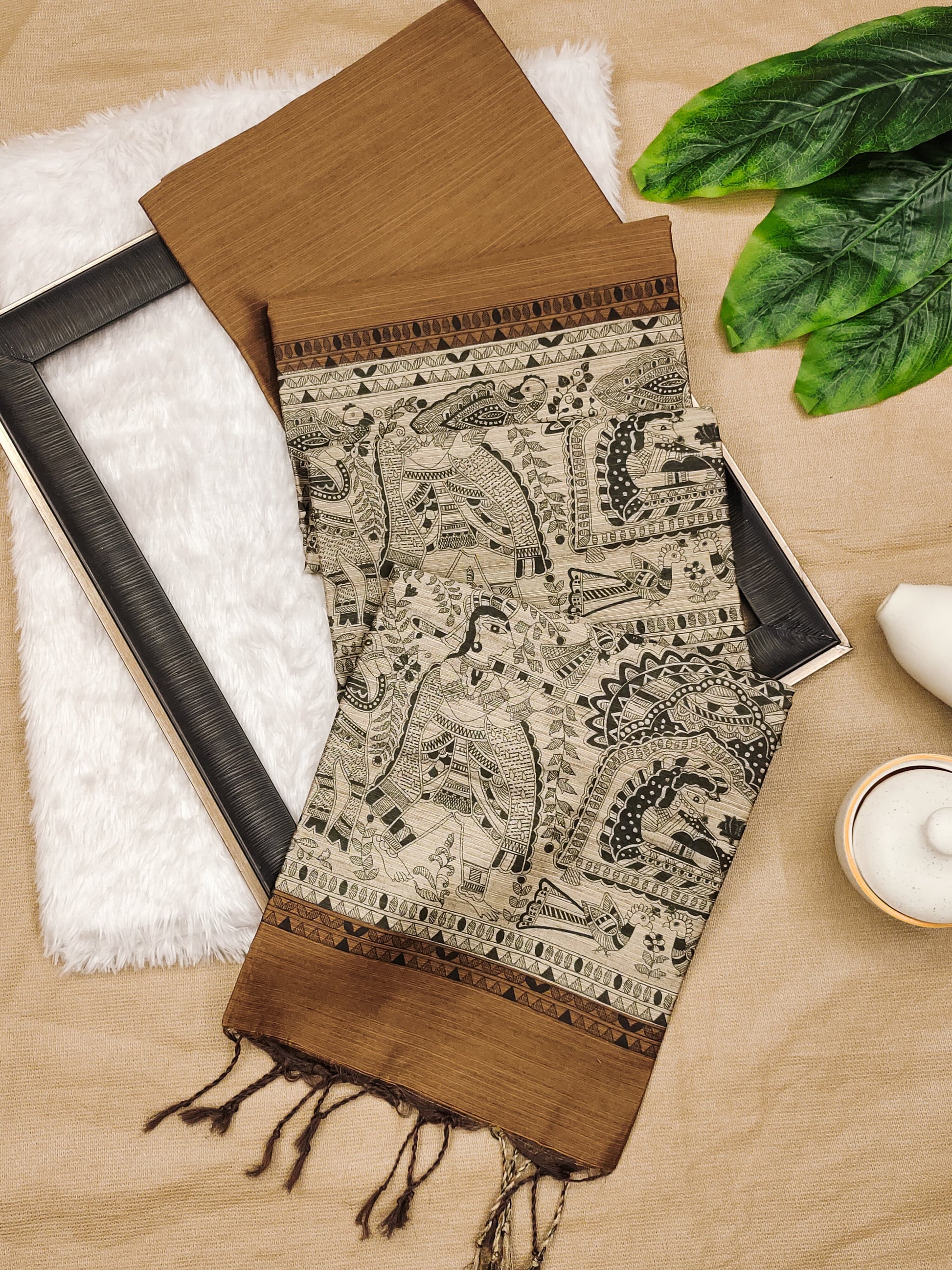 Product Image - Designer Saree in Soft Khadi Raw Silk