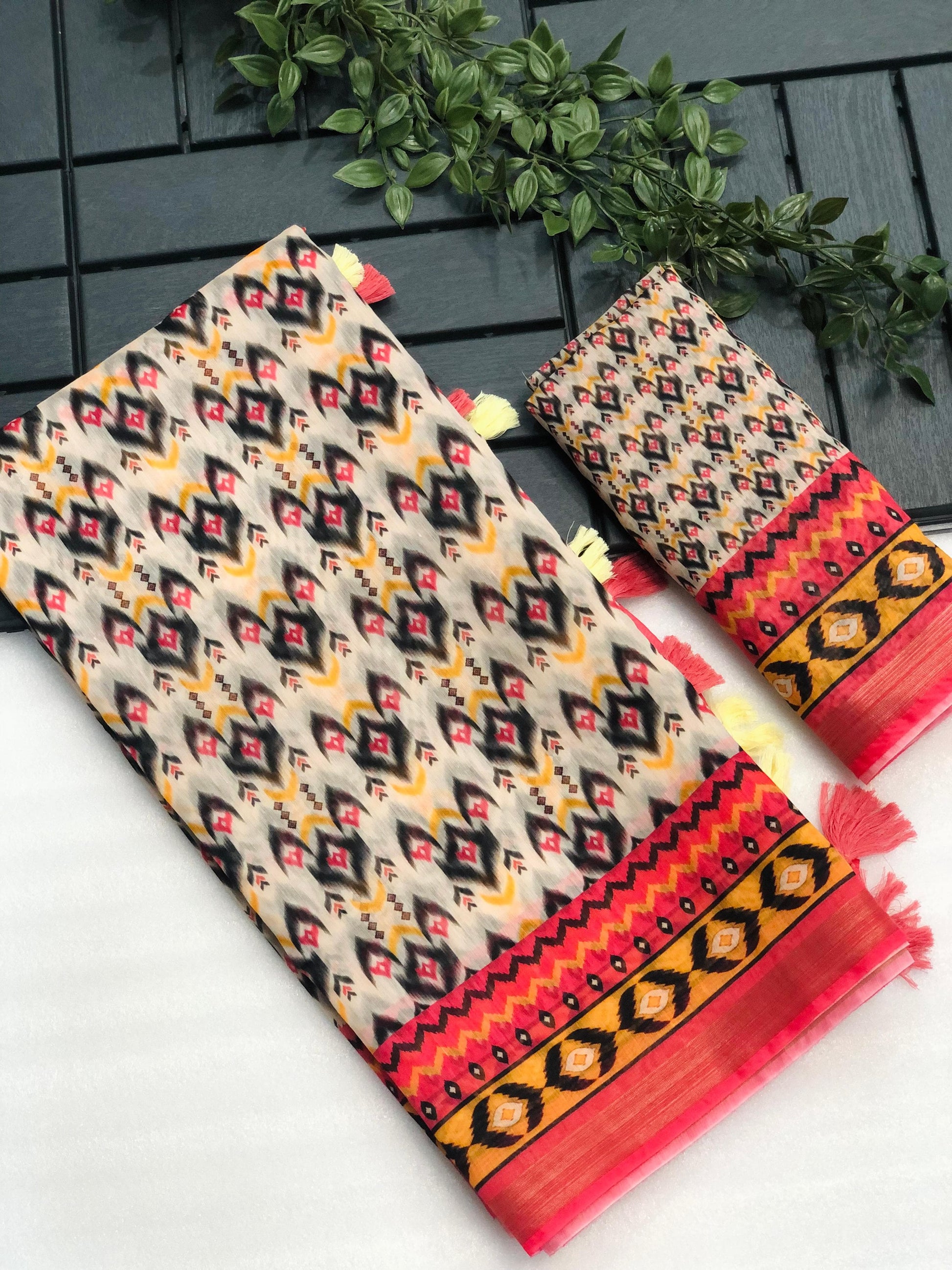 Product Image - Designer Georgette Saree - Soft Chanderi Cotton