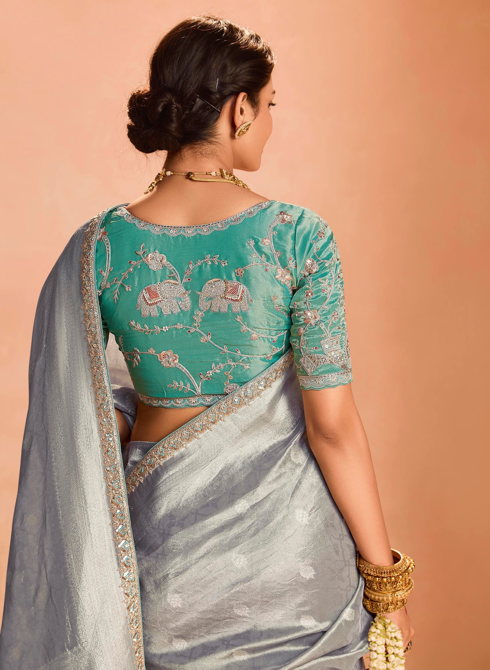 Product Image - Exquisite Soft Silk Saree with Dual Zari Weaving Design