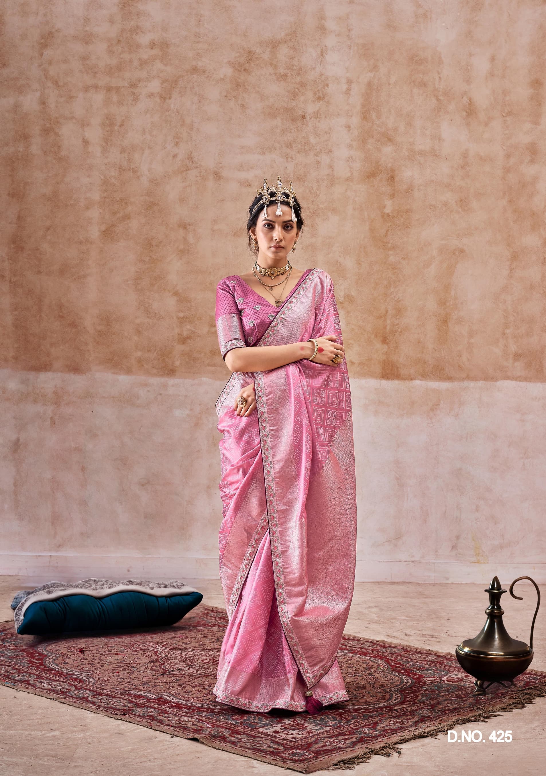 Product Image - Premium Designer Georgette Saree with Heavy Embroidery and Sequins - Festive Wear