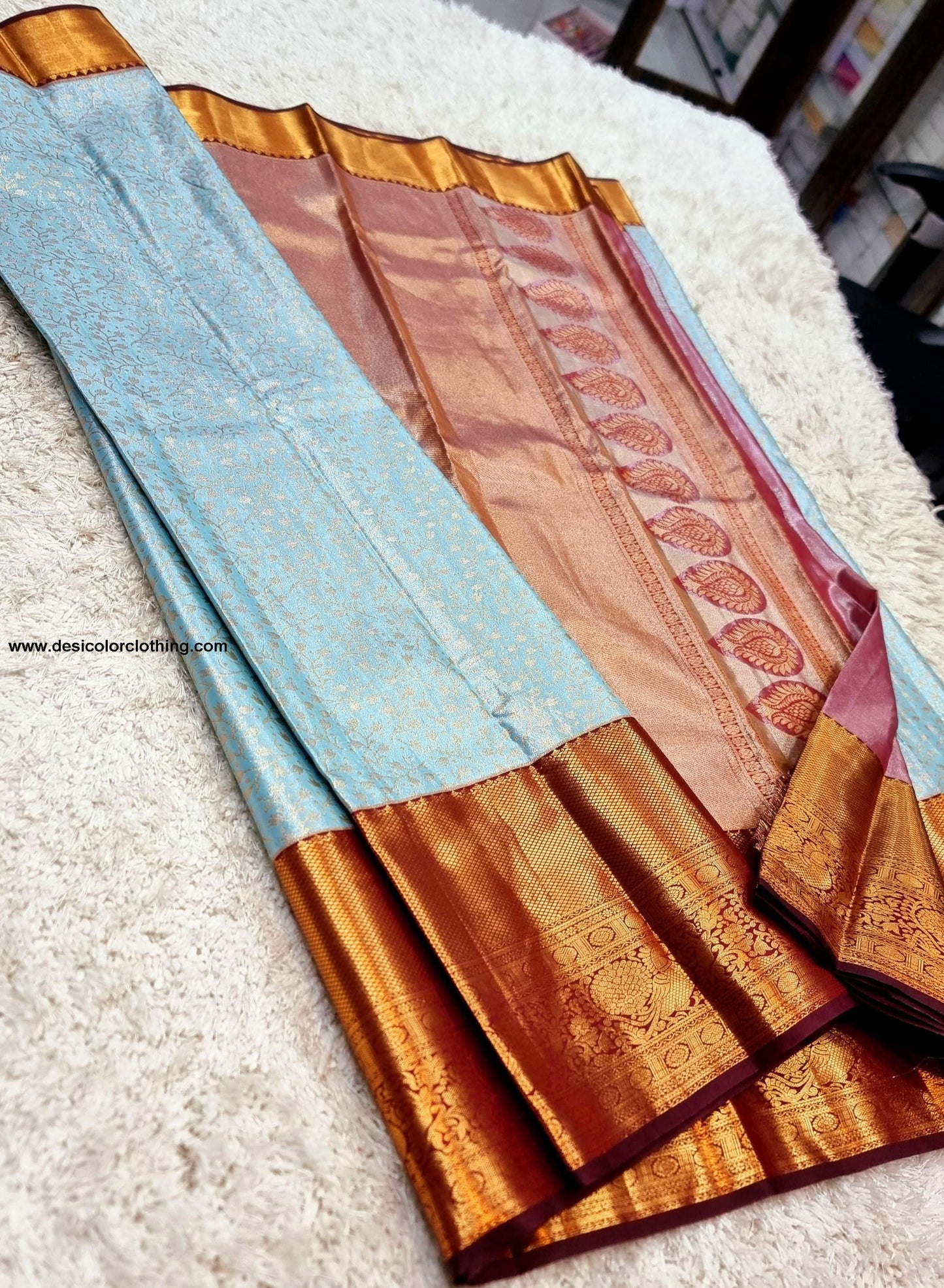 Kanchipuram Meenakari Pattern Bridal Blended High Quality Budget Silk Sarees