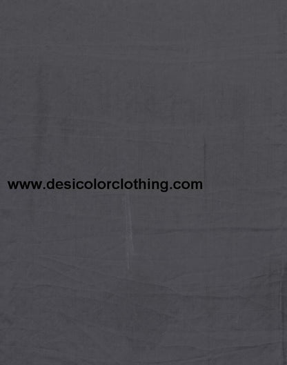 Dark Grey Chiffon Saree