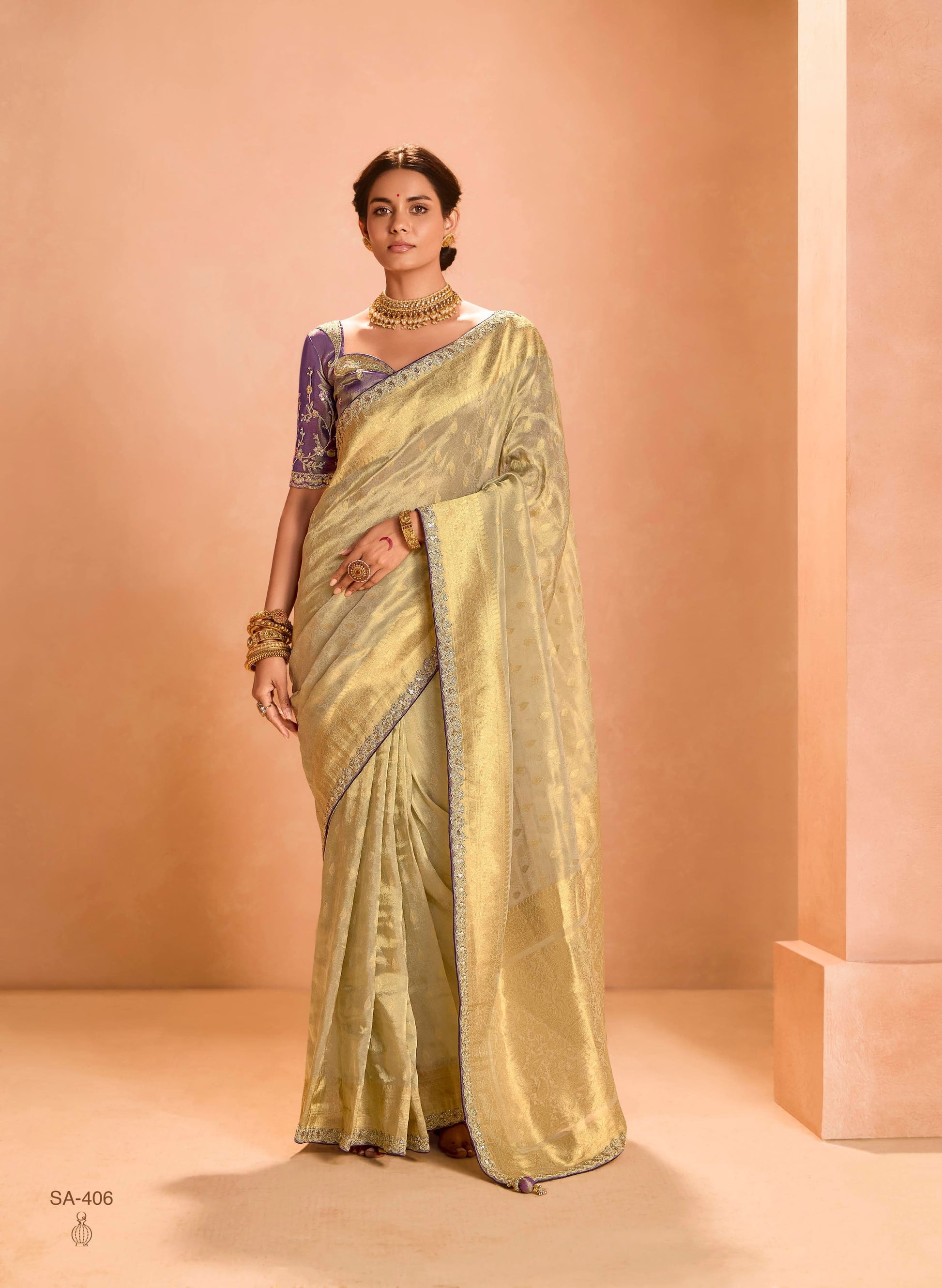 Product Image - Exquisite Soft Silk Saree with Dual Zari Weaving Design