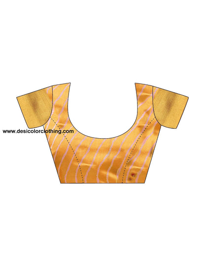 Turmeric Yellow Cotton Printed Saree
