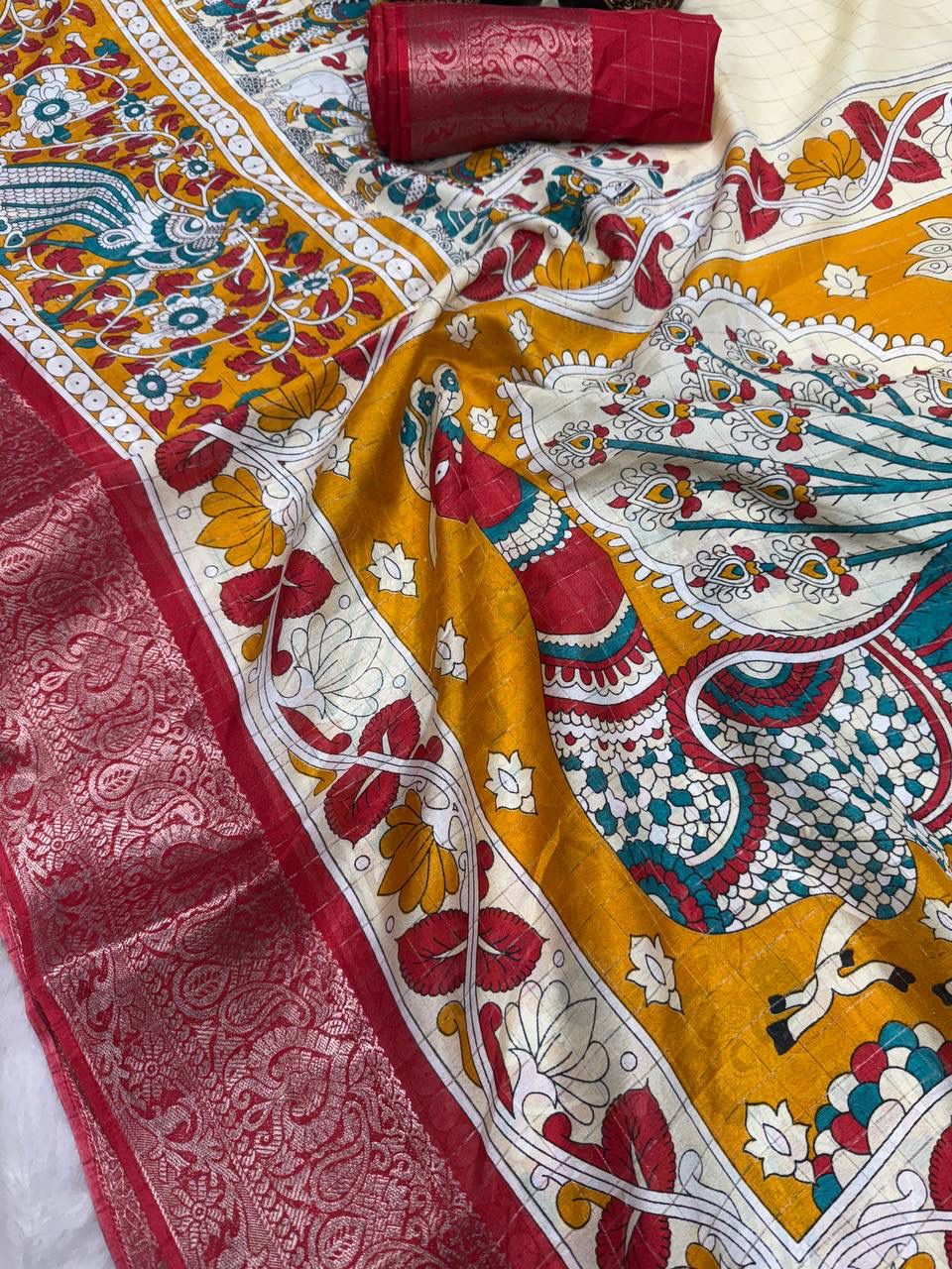 Product Image - Designer Mangalagiri Dola Sarees