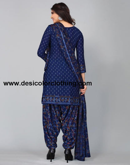 Printed Unstitched Salwar Suit Material