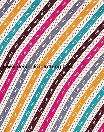 Printed Polyester Unstitched Salwar Suit Material