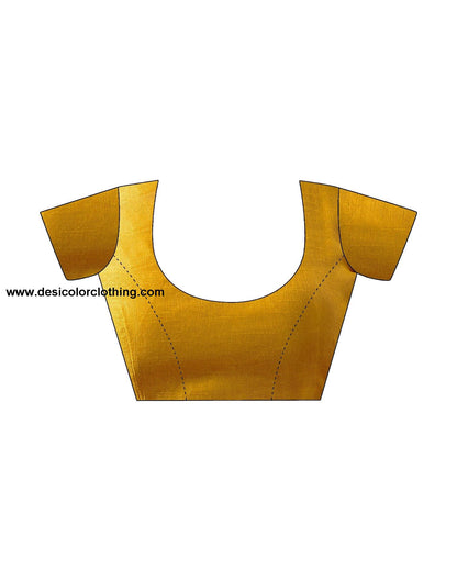 Turmeric Net Plain Saree