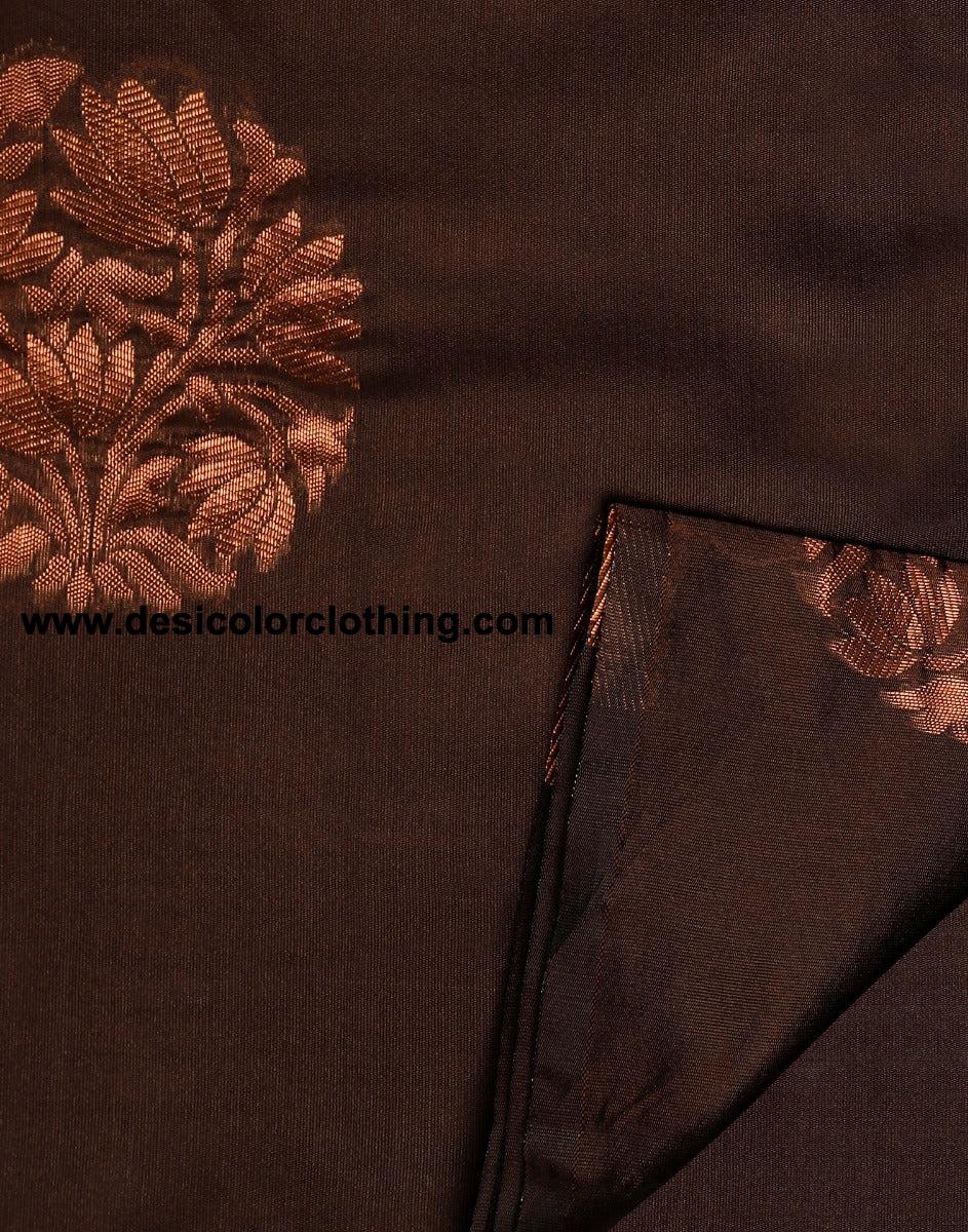 Brown Silk Saree