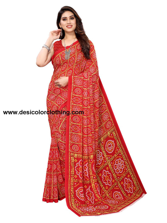 Bandhani Printed Saree - Traditional Elegance with Contemporary Flair