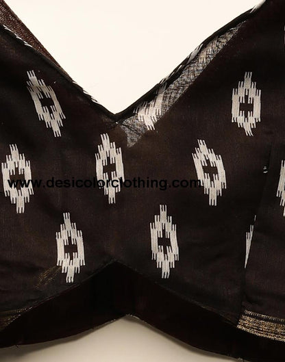 White And Grey Cotton Saree