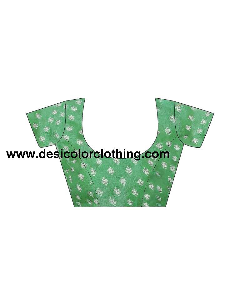 Pista Green Printed Saree