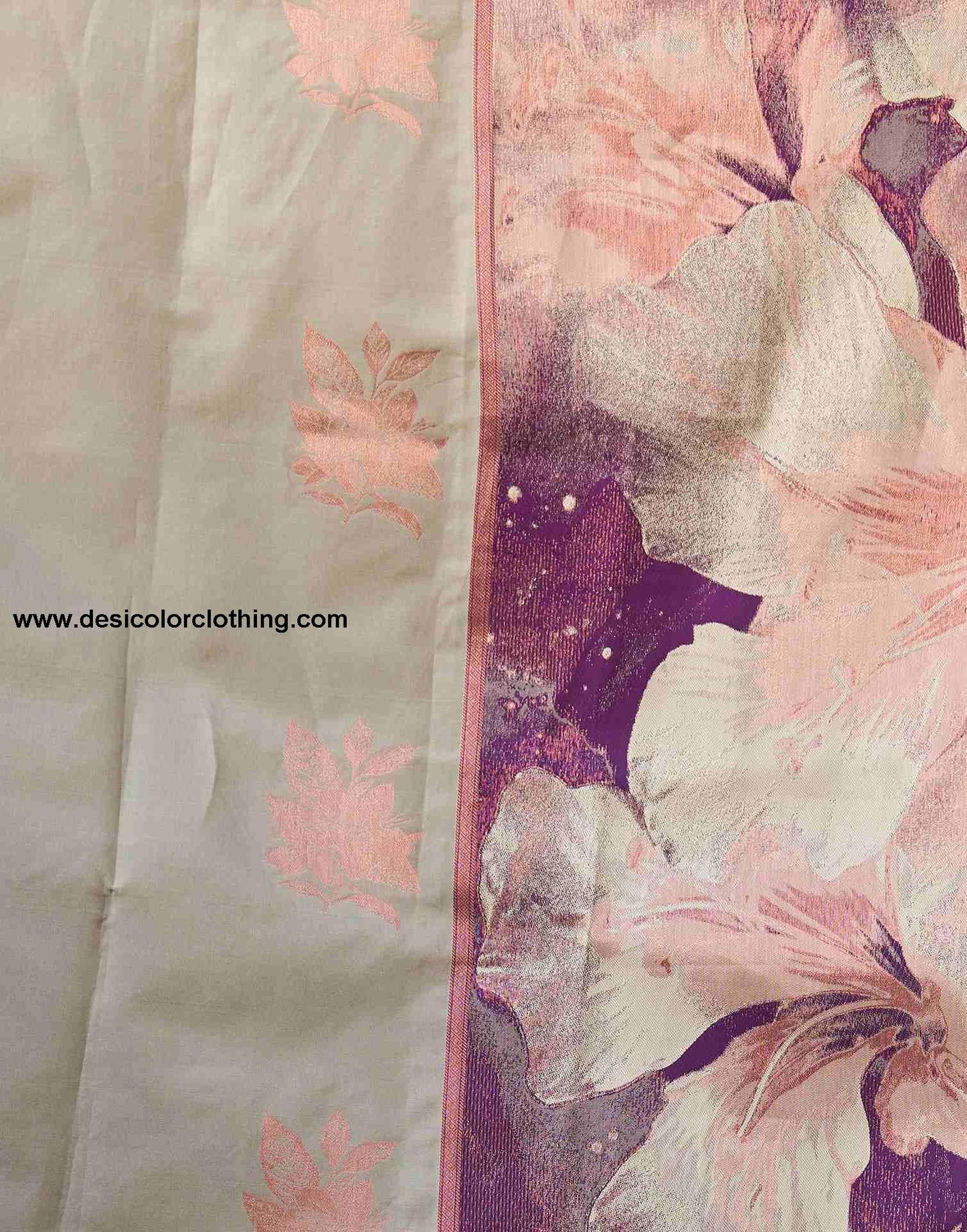 Purple Silk Woven Saree